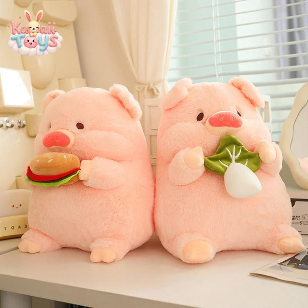 Soft Stuffed Pig Doll – A Cuddly Friend with a Tasty Twist!