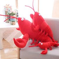 Simulation Lobster Plush Toy Stuffed Sea Animal Lobster Pillow Soft Toy Kawaii Toys