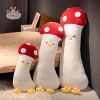 Giant, Assorted Plush Vegetable, Chicken Cosplay (Mushroom, Eggplant, Carrot, Broccoli) Kawaii Toys