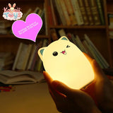 Cartoon silicone lamp clapping lamp colorful night lamp Kawaii Toys