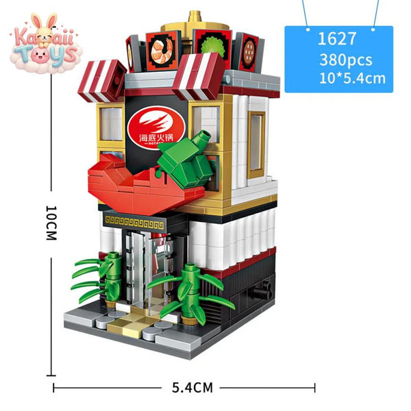 City Street View Mini Block Sushi Shop Bricks Toy