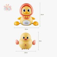 Cute Baby Learns to Crawl – Electric Swinging Duck with Music & Lights Kawaii Toys