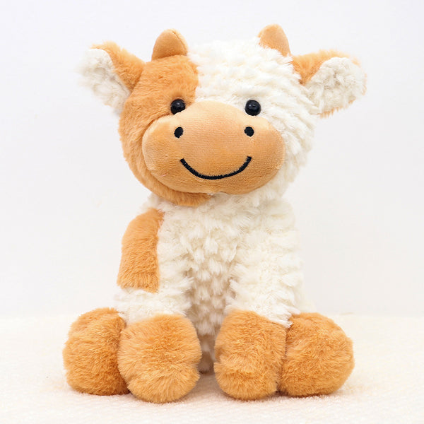 Toy Cute Sitting Cow Doll Cow Plush Toys Wholesale Ox Year Mascot