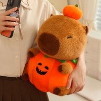 Pumpkin Capybara Stuffed Plush Pillow Kawaii Toys