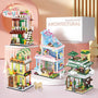 Creative City Streetscape Mini Block Cupcake Shop Music Bar Florist Toy