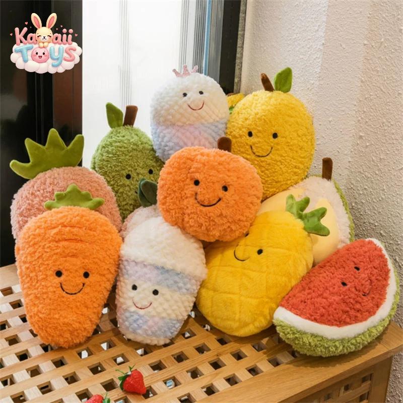 Cartoon Soft Cute Pear Peach Banana Strawberry Plush Toys LKCOMO No977 Store