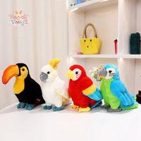 Lifelike Plush Toys Parrot – A Splash of Color & Softness! Kawaii Toys