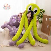 Giant Green Purple Octopus Alien Monster Toy – The Ultimate Hug Companion Kawaii Toys