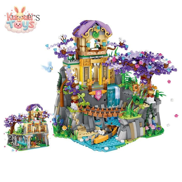 Creative Adventure World Lost Temple Mini Block Castle Model Building Bricks Assemble Figures Toys Collection For Girls Gifts