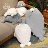 Cute Hairy Lying Seal Plush Pillow – Your Cozy Ocean Friend Kawaii Toys