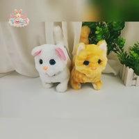 New Walking Kitty Plush Toy – Meowing and Tail-Wagging Stuffed Cat Kawaii Toys