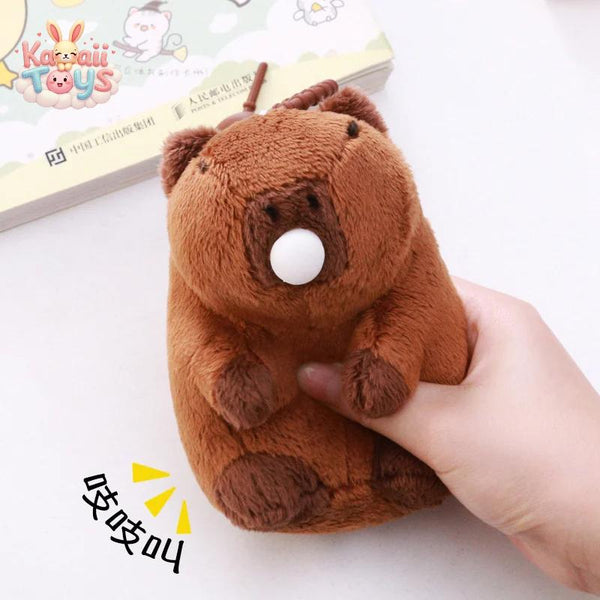 Capybara Plush Keychain – The Cutest Pocket-Sized Companion!