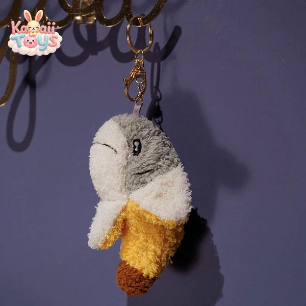 Banana Shark Plush Keychain – A Whimsical Ocean Friend!