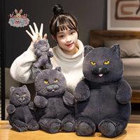 Kawaii Soft Plush British Shorthair Stuffed Animal Cat Toys Kawaii Toys