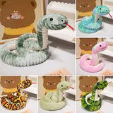 Cartoon Colorful Snake Plush Toy – A Whimsical Companion for All Ages Kawaii Toys