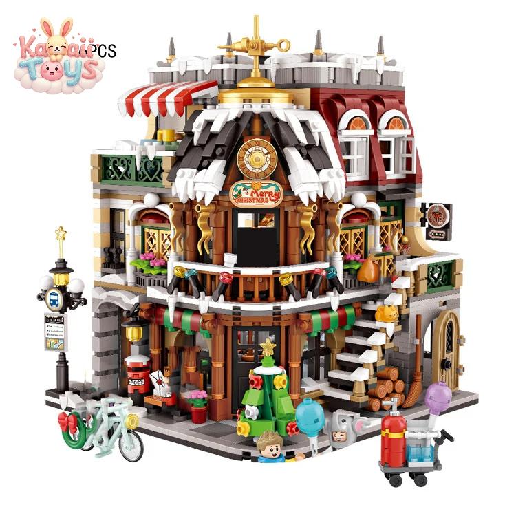 Christmas Cafe Mini Block Set – Santa & Coffee Shop