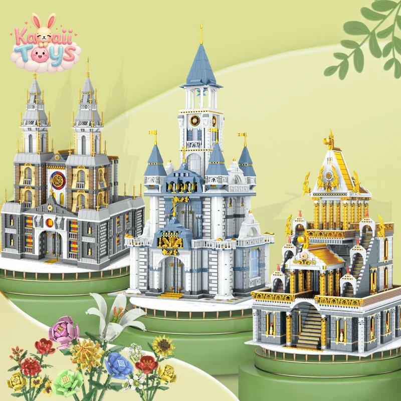 Mini Architecture Block Set – Tower, Temple & Church