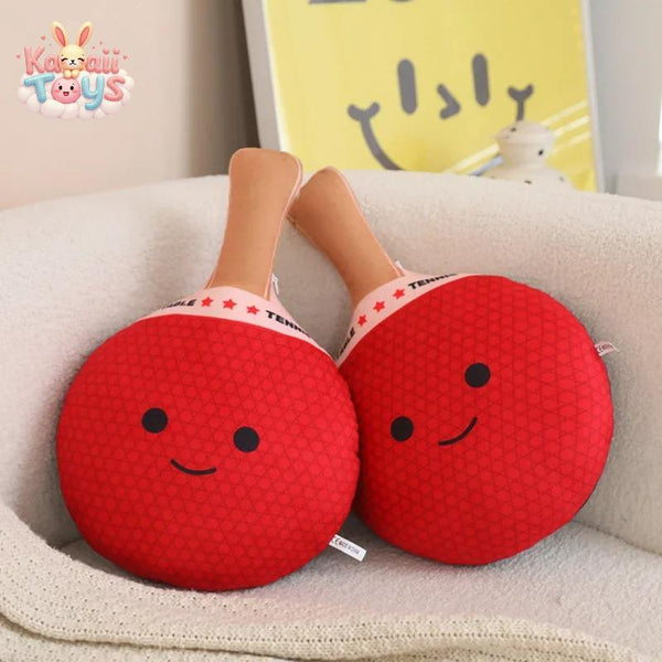 Table Tennis Bat Plush Pillow – A Sporty and Fun Addition to Your Space Kawaii Toys