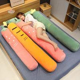 Long Strawberry Carrot Bed Plush Pillow Your Ultimate Snuggle Buddy Kawaii Toys