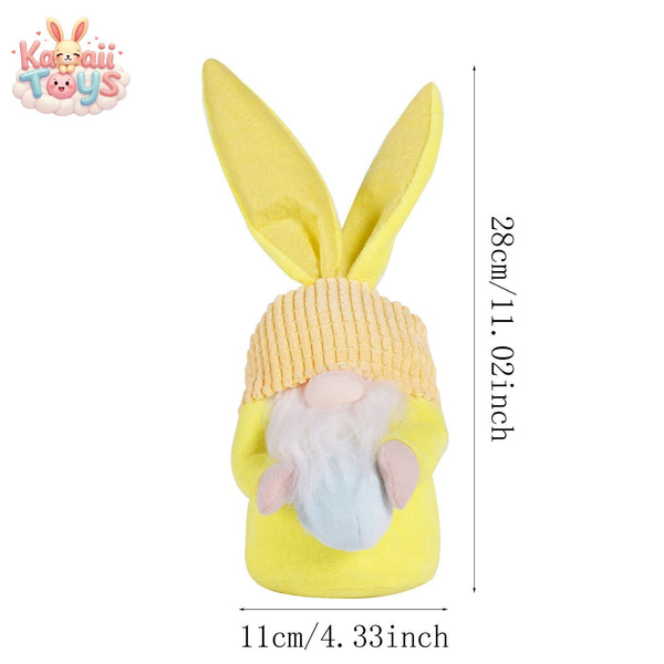 Easter Bunny Decorative Handmade Ears Plush Doll