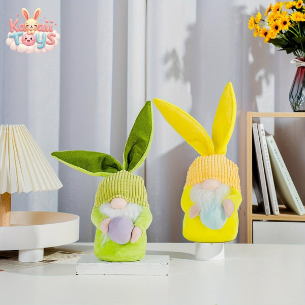 Easter Bunny Decorative Handmade Ears Plush Doll