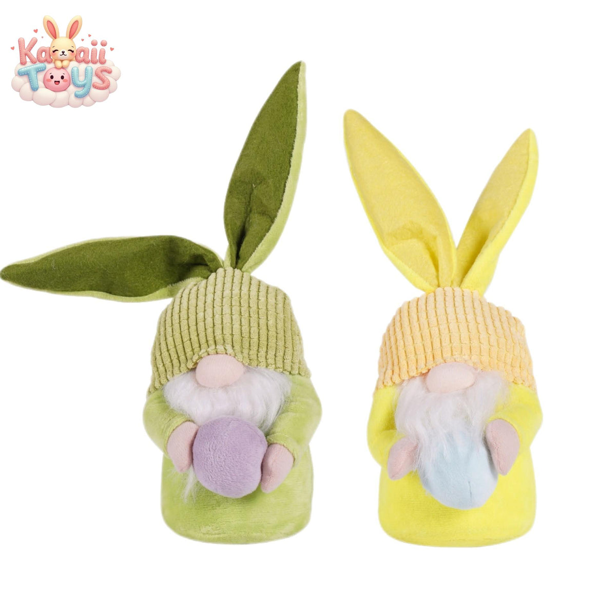 Easter Bunny Decorative Handmade Ears Plush Doll