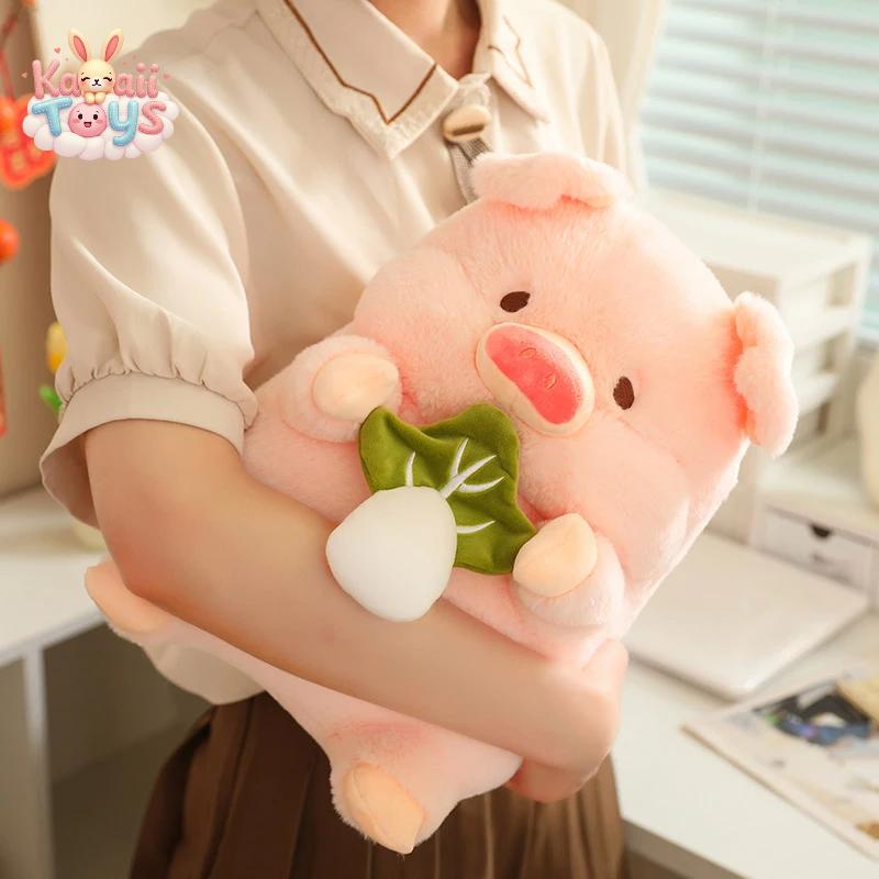 Soft Stuffed Pig Doll – A Cuddly Friend with a Tasty Twist!