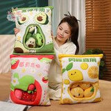 Plushie Fruit Bag – A Delightful Treat in a Cuddly Bag! Kawaii Toys