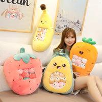 Plush Fruit Toy with Cute Bear – A Sweet and Snuggly Surprise! Kawaii Toys