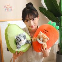 Fluffy Fruit and Veggie Cat Plush – The Purr-fect Blend of Cuteness! Kawaii Toys