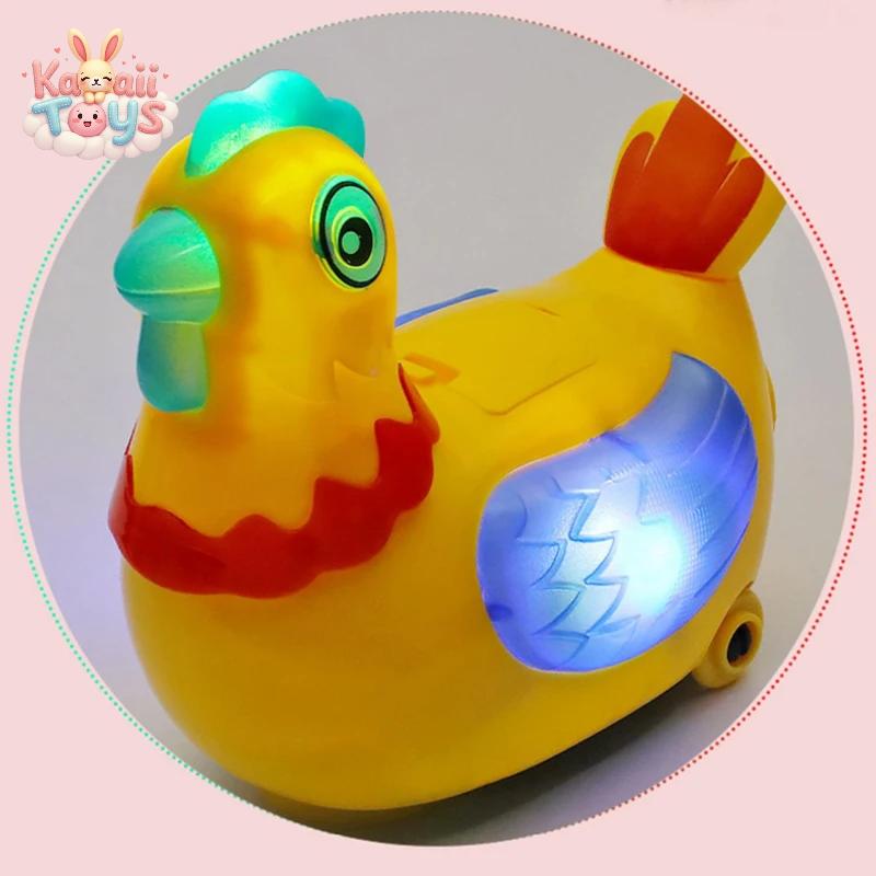 Electric Hen Laying Eggs Walking Toy for Boys Girls Birthday Gift 3 egg OneSize LKCOMO No977 Store