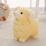 Plush Toy Simulation Sheep Stuffed Sheep Animal Sheep Plush Toy Yellow Kawaii Toys