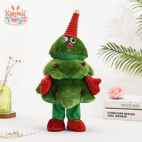 Plush Electric Dancing Singing Toy Christmas Tree 40cm Kawaii Toys