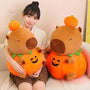 Pumpkin Capybara Stuffed Plush Pillow Kawaii Toys