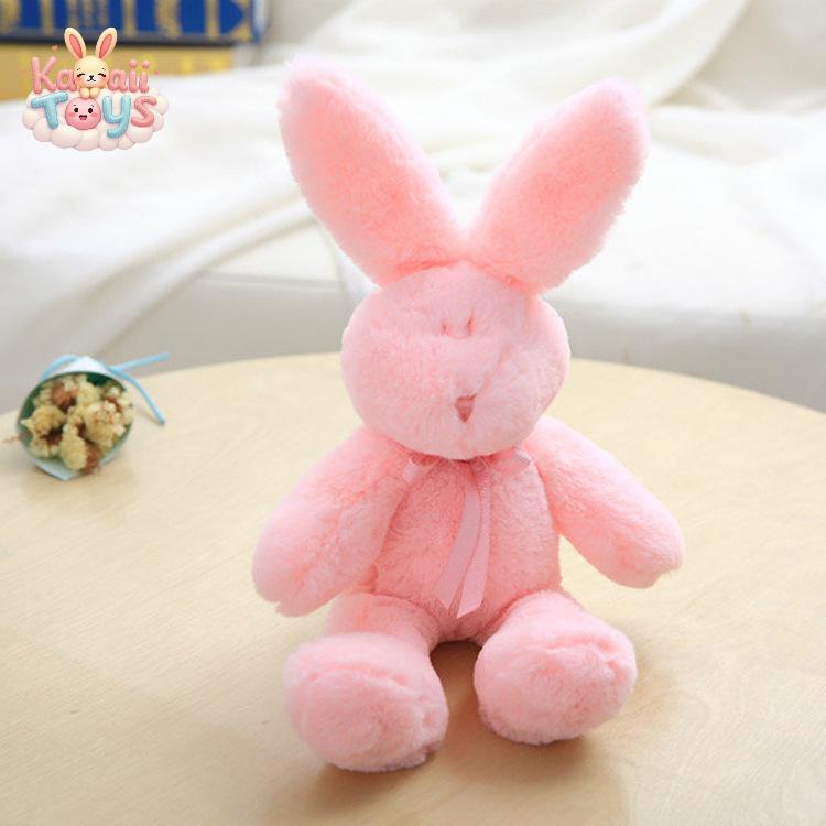 Easter Nordic Style Squinted Rabbit Plush Doll Pink Kawaii Toys