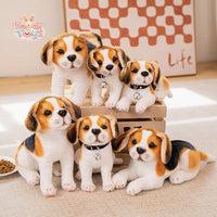 New Dog Plush Toy Cute Stuffed Realistic Beagle Stuffed Puppy Kawaii Toys