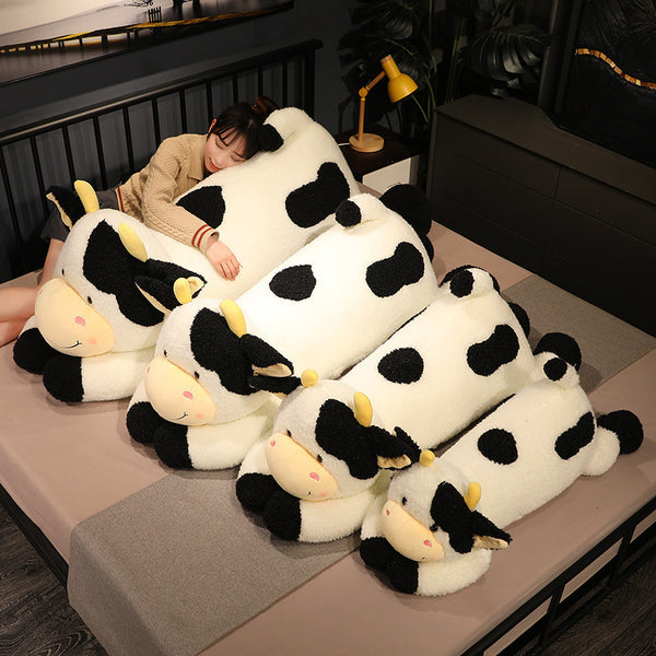 Cute Lying Cow Pillow Plush Toy Doll