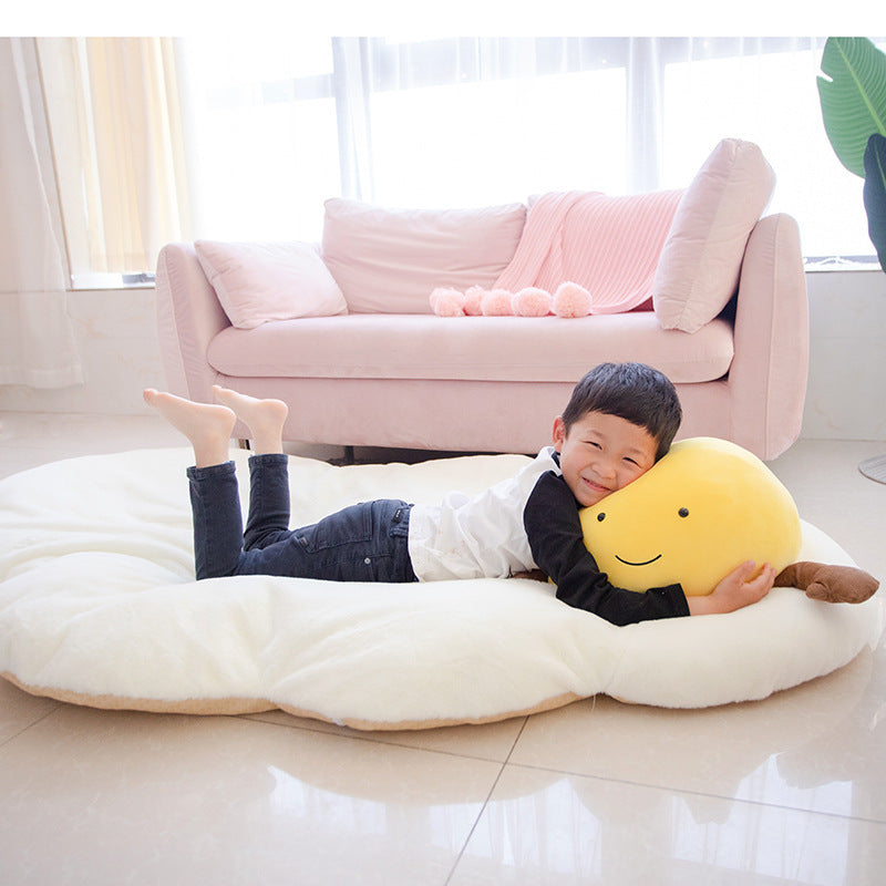 Plush Toy Poached Egg Leisure Sleeping Lying Cushion Pillow