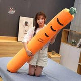 Long Strawberry Carrot Bed Plush Pillow Your Ultimate Snuggle Buddy Kawaii Toys