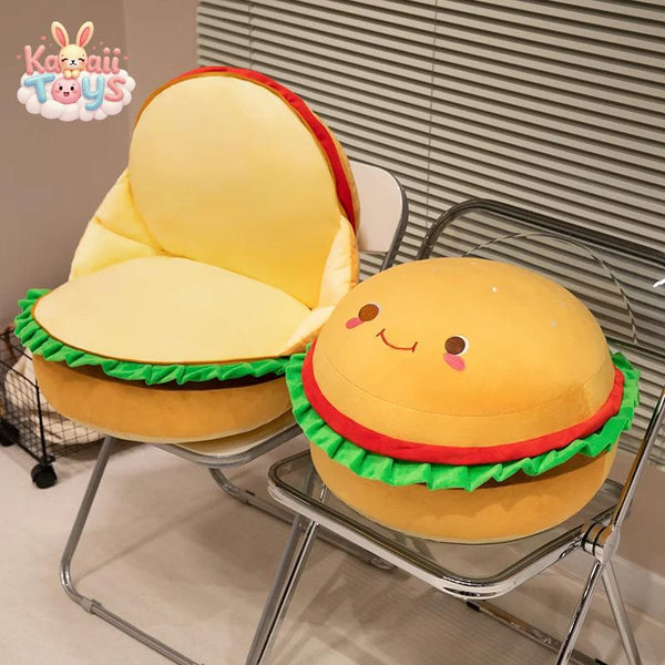 Hamburger Plush Toy – The Fun & Cuddly Comfort Snack!