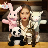 Hand Puppet Animal Plush Set – Bunny, Panda & More Kawaii Toys