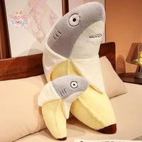 New Kawaii Transform Shark Banana Plush Toy – A Hug Full of Fun! 95cm Kawaii Toys