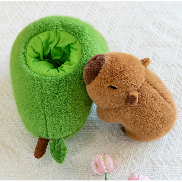 Plush Toy Avocado Capybara Pillow