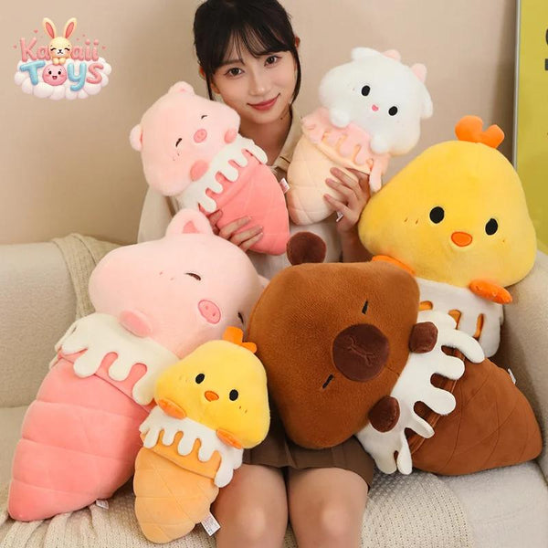 Ice Cream Plush Pillow – A Sweet and Cozy Treat