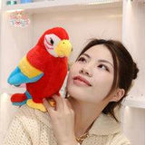 Lifelike Plush Toys Parrot – A Splash of Color & Softness! Kawaii Toys