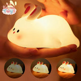 Baby Silicone Capybara Night Light - USB Rechargeable, Touch Control, Timer Function LKCOMO No977 Store