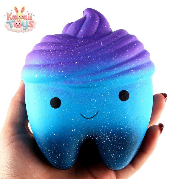 Slow Rebound Scented Toy Cute Starry Sky Teeth Kids Stress Relief Toys Starry Teeth 1210 7cm 50g Kawaii Toys