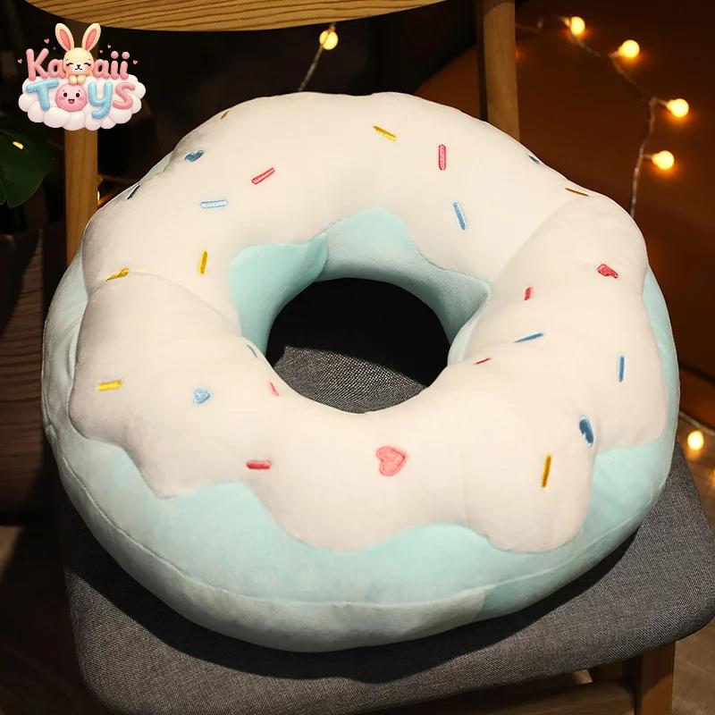 Chocolate Donut Plush Cushion – A Sweet Treat for Your Space!