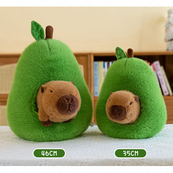 Plush Toy Avocado Capybara Pillow