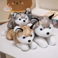 Kawaii Puppy Stuffed Toy Cute Simulation Husky Dog Plush Toys Stuffed Plush Kawaii Toys